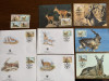 Uzbekistan - serie 4 timbre MNH, 4 FDC, 4 maxime, fauna wwf