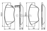 Set placute frana,frana disc OPEL ADAM (2012 - 2016) BOSCH 0 986 495 237