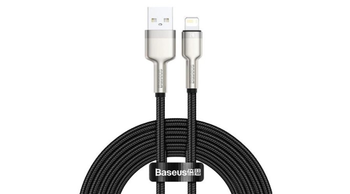 Cablu de &icirc;ncărcare Baseus Cafule Lightning, 2,4A, 2m (negru)