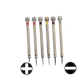 Set Surubelnite Precizie Time Veranda, 6 Piese, Otel Inoxidabil, 0.8-1.6mm Dreapta/Stea