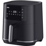 Friteuza cu aer cald Braun HF5030, 8 programe, 1700 W, 6 l, RealAir Technology, Negru
