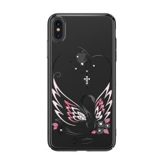Husa Compatibila cu iPhone XS Max, Kingxbar Swan, Cristale Originale Swarowski, foto