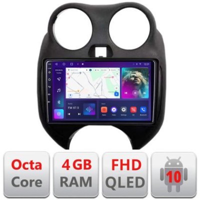 Navigatie Nissan Micra 2010-2014 Android radio gps internet quad core 4+64 carplay android auto KIT-micra2010+EDT-E309v3 CarStore Technology foto
