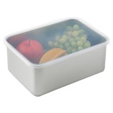 Tava gastronorm Pufo Chef din inox cu capac pentru depozitare alimente, ideal pentru catering, restaurante, fast food, capacitate 3 L