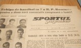 SPORTUL POPULAR Ziar - Anul XX, Nr. 4410, 16 Martie 1967, 4 p. - Organ al Uniunii de Cultura Fizica si Sport din R. P. Romina