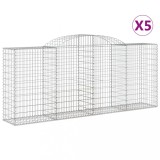 Cumpara ieftin Cosuri gabion arcuite 5 buc. 300x50x120/140 cm, fier galvanizat