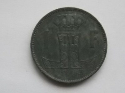 1 FRANC 1943 BELGIA-BELGIE-BELGIQUE foto
