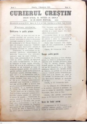 Revista CURIERIL CRESTIN, editii 1919-1928 foto