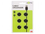 Set prindere autoadezivă neagră 6 buc 5,3mm