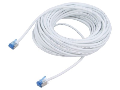Patch cord U/FTP 6a alb 15m foto