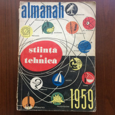almanah stiinta si tehnica 1959 RPR Romania ilustrat reclame vechi romanesti
