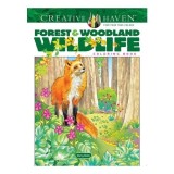 Cumpara ieftin Creative Haven Forest &amp; Woodland Wildlife Coloring Book