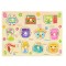 Joc educativ tip Puzzle din lemn cu maner Obiecte casnice - MW-5 obiecte casnice