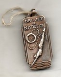 Medalie federation Francaise des Maitres Nageurs Sauveteurs - Franta, 40x19 mm