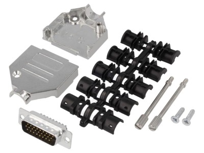 Conector D-Sub HD 26 pini, negru foto