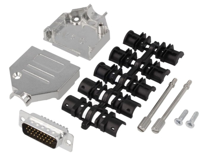 Conector D-Sub HD 26 pini, negru