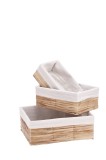 Cumpara ieftin Set 3 cosuri depozitare 28 x 18,5 x 11 cm, 33 x 23,5 x 13 cm, 38 x 28 x 15 cm