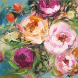 Cumpara ieftin Tablou canvas Flowers 100x3.5x100 cm