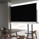 VidaXL Copertină laterală retractabilă, negru, 140 x 300 cm