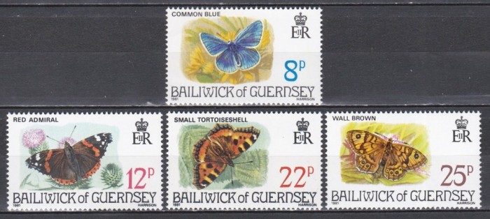 Guernsey 1981 - Fluturi, MNH