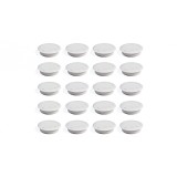 Set 20 suporti trecere cabluri Emuca 3196315, garnituri pentru masa birou blat, diametru 60mm, alb - RESIGILAT