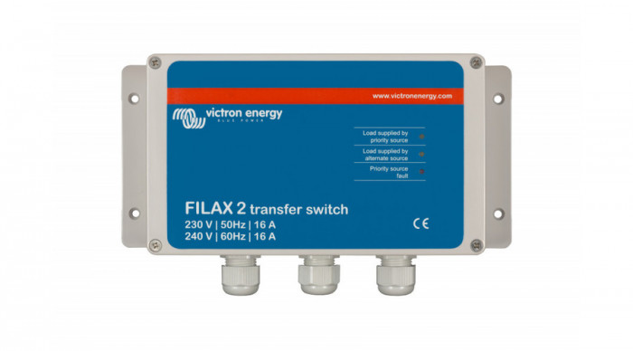 Victron Energy Filax 2 trecere ultra-rapidă la o altă sursă de energie 230V/50Hz-240V/60Hz