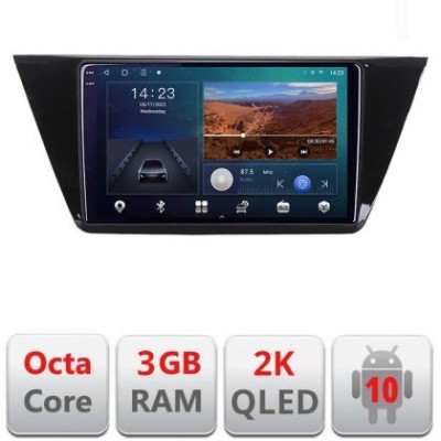 Navigatie Volkswagen Touran 2016- B-3144 Android Ecran 2K QLED octa core 3+32 carplay android auto KIT-3144+EDT-E310V3-2K CarStore Technology foto