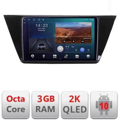 Navigatie Volkswagen Touran 2016- B-3144 Android Ecran 2K QLED octa core 3+32 carplay android auto KIT-3144+EDT-E310V3-2K CarStore Technology