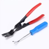 Cumpara ieftin Set cleste profesional pentru demontare clipsuri auto si extractor, pentru tapiterie, ornamente si panouri, manere ergonomice, otel rezistent
