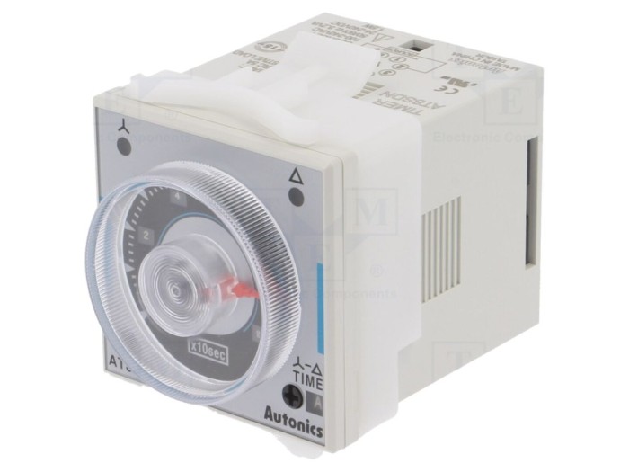 Timer Programabil 0,5-100s SPDT 250VAC/5A 240VAC