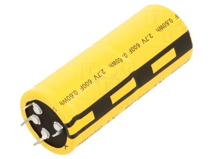 Condensator supercondensator 600F 2,7V DC