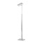 Lampadar LED Avril fier/sticla, argintiu, 2 becuri, 230 V