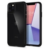 Husa TPU Spigen Ultra Hybrid Mate pentru Apple iPhone 11 Pro Max, Neagra 075CS27136