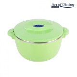 Caserola Termica Heinner Nova 6L, Inox/Plastic, Rotunda, Verde/Portocaliu - Mentine Cald/Rece