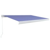 Cumpara ieftin Copertina manuala tip caseta, albastru si alb, 350 x 250 cm