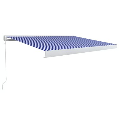 Copertina manuala tip caseta, albastru si alb, 350 x 250 cm foto