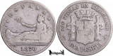 1870 DE-M, 1 Peseta - Guvernul Provizoriu - Spania | KM 653