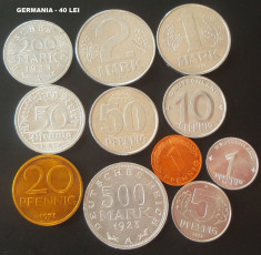 LOT / SET MONEDE GERMANIA, anii 1923 - 1983 * cod moneda 09 foto