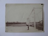 Fotografie originală 118 x 89 mm meci de fotbal anii 20, Alb-Negru, Romania 1900 - 1950, Sport