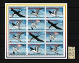 Caraibe, Antigua si Barbuda, 1996 | Păsări din Caraibe | Bloc 12v - MNH | aph, Fauna, Nestampilat