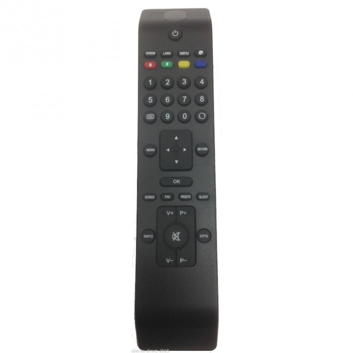 Telecomanda pentru TV, Compatibila Vestel C3902, Hitachi, Telefunken, Teletech, Luxor, Finlux, neagra