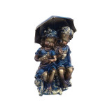Statueta Copii cu umbrela 19x34 cm