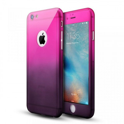 Husa Apple iPhone SE2 FullBody Elegance Degrade acoperire 360 + folie sticla foto