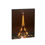 Tablou decorativ cu LED - , zTurnul Eiffel, , 16 leduri, 38 x 48 cm x 1.5 cm, Family Pound