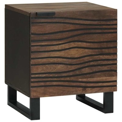 vidaXL Dulap de noapte castan 40 x 33 x 46 cm Lemn masiv de mango 4018004 foto