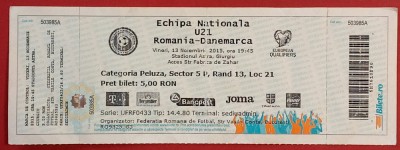 Bilet meci fotbal ROMANIA U21 - DANEMARCA U21 (13.11.2015) foto