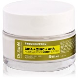 Dr. Sant&eacute; Sebocontrol Cica + Zinc + AHA crema de noapte pentru reglarea glandelor sebacee 50 ml