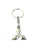 Breloc Metalic Auto Mitsubishi, Design Premium, Accesorii Chei, Logo Marcă