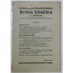 REVISTA STIINTIFICA &#039; V. ADAMACHI &#039; , NR. 4 , IASI - ALBA IULIA , OCTOMBRIE - DECEMBRIE , 1944