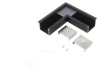 Conector 90&deg; Aluminiu Negru Anodat VARIO30-07